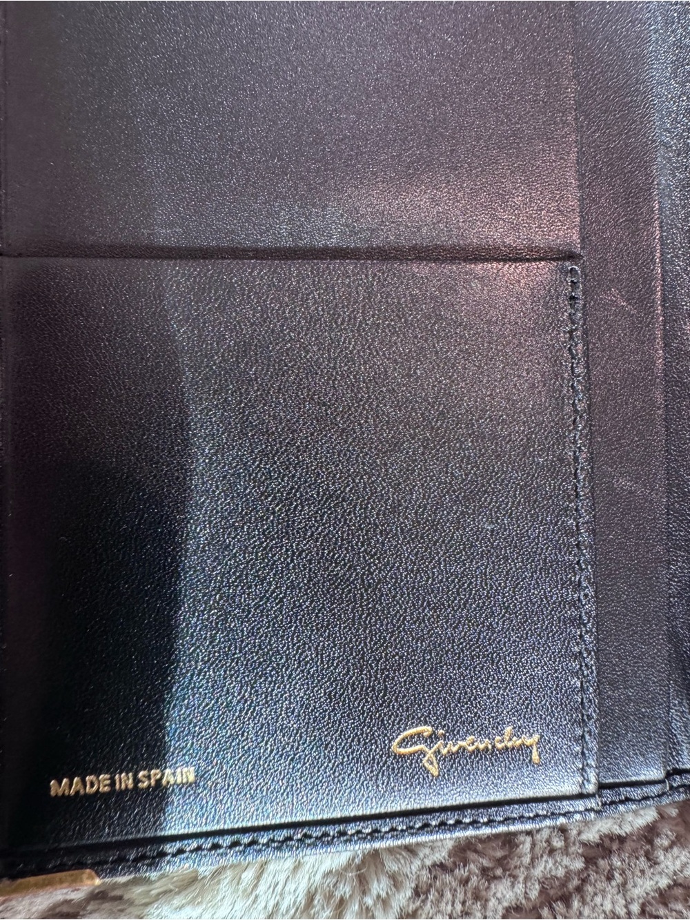 Givenchy Women’s Black Solid Logo Long Bifold Folding Wallet Spain - Picture 3 of 7
